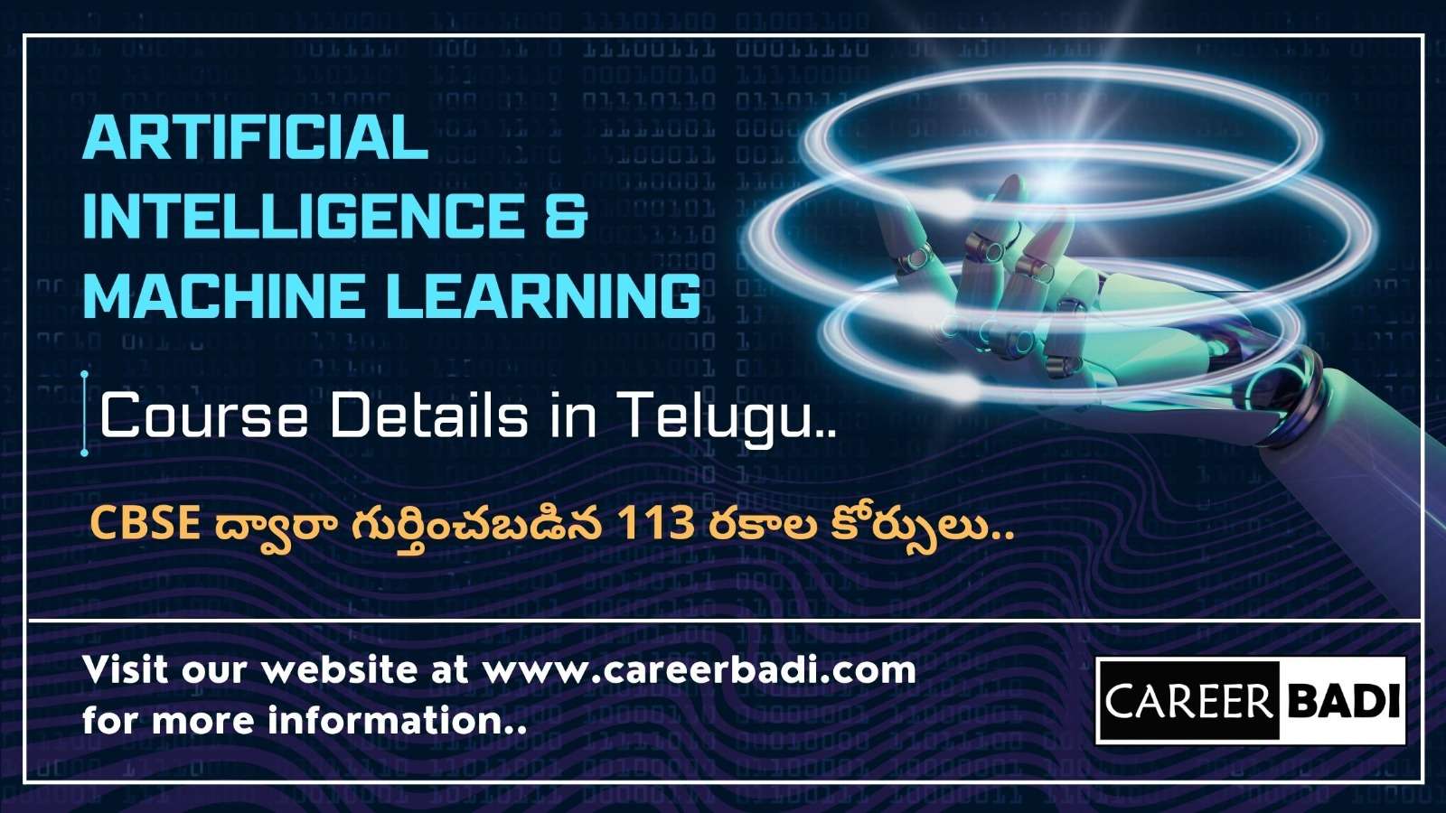 Artificial Intelligence & Machine Learning Course Details In Telugu